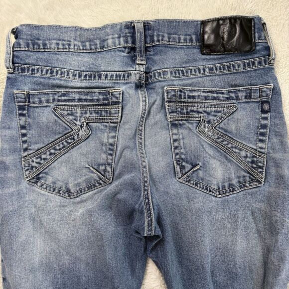 Y2K Rock Republic Neil Men Straight/ Leg Straight Fit Jeans 32x26 Blue Distress - Picture 6 of 9